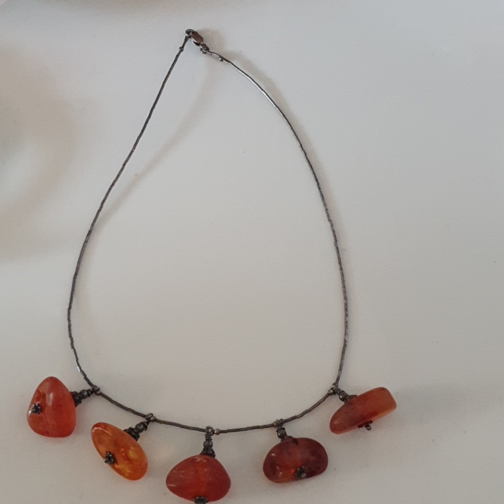 Amber vintage necklace